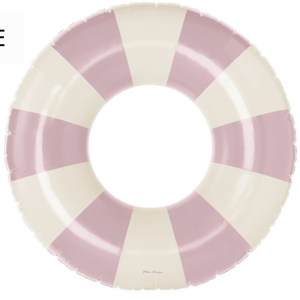 Petites Pommes Anna Inflatable Swim Ring French Rose Pink & Cream New in Pkg